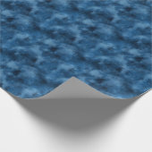 Papier Cadeau Abstrait Nuageux Bleu (Coin)