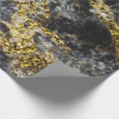 Papier Cadeau Abstrait or étincelle texture rocheuse (Coin)