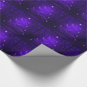 Papier Cadeau Abstrait Oreille de Noël pourpre (Coin)