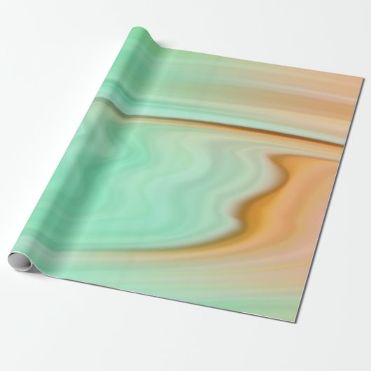 Papier Cadeau Abstrait Pastel Waves idées cadeaux 5| (Déroulé)