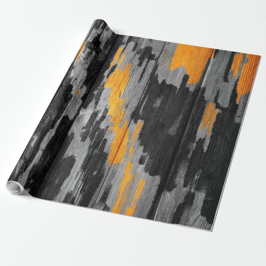 Papier Cadeau Abstrait Pastel Wood moderne #2 (Déroulé)