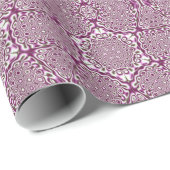 Papier Cadeau Abstrait pourpre (Coin rond)