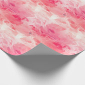 Papier Cadeau Abstrait rose et blanc (Coin)