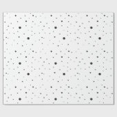 Papier Cadeau Abstrait  simple géométrique Pois aléatoires (Plat)