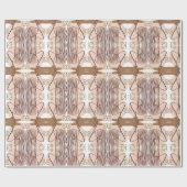 Papier Cadeau Abstrait Terrain en terre cuite moderne Boho (Plat)