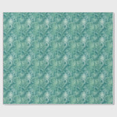 Papier Cadeau Abstrait Vert Turquoise (Plat)
