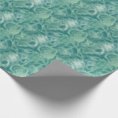 Papier Cadeau Abstrait Vert Turquoise (Coin)