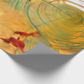 Papier Cadeau Abstrait vif avec des formes étranges (Coin)