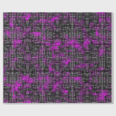 Papier Cadeau Abstrait violet et gris (Plat)