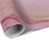 Papier Cadeau Abstrait Viva Magenta (Coin rond)