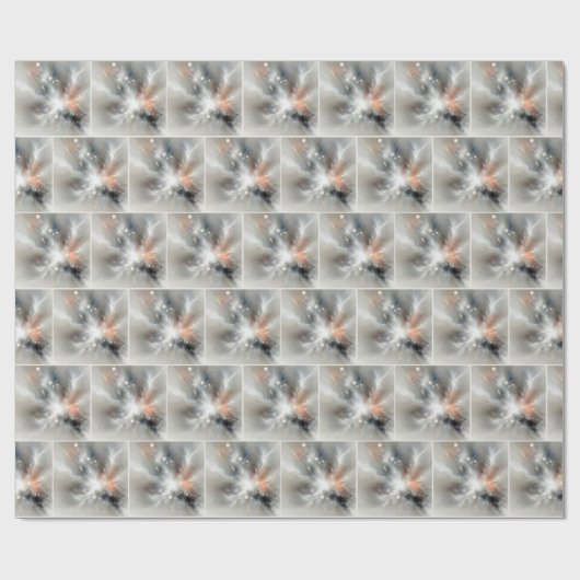 Papier Cadeau Abstraite explosion cosmique (Plat)