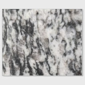 Papier Cadeau Abstraite taches blanches et noires par détenteur (Plat)