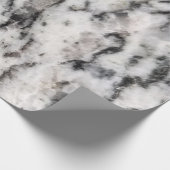 Papier Cadeau Abstraite taches blanches et noires par détenteur (Coin)