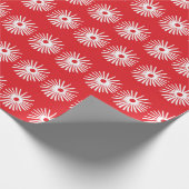 Papier Cadeau Abstraite texture florale noire et blanche sans so (Coin)