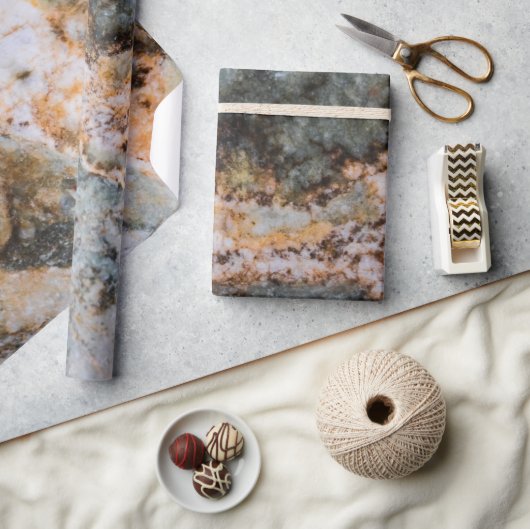 Papier Cadeau Abstraite texture rocheuse brune grungy (Artisanat)