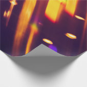 Papier Cadeau Abstraits éclairs or xmas or ou feux de parties sc (Coin)