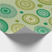 Papier Cadeau Abstraits ornements ronds sans couture motif vinta (Coin)
