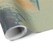 Papier Cadeau Abstraits traits doux (Coin rond)