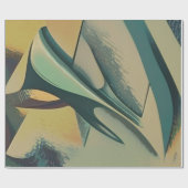 Papier Cadeau Abstraits traits doux (Plat)