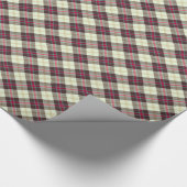 Papier Cadeau Accent Motif Plaid Classique (Coin)