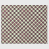 Papier Cadeau Accent Motif Plaid Classique (Plat)