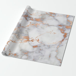 Papier Cadeau Accents de sable et motif abstrait blanc