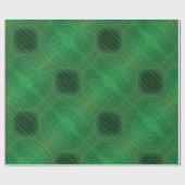 Papier Cadeau Acceptation | Médaillons de méditation verte (Plat)