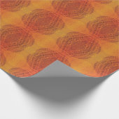 Papier Cadeau Acceptation | Médaillons de saumons rouges orange (Coin)