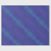 Papier Cadeau Acceptation | Motif de Blue Indigo Violet Shibori (Plat)