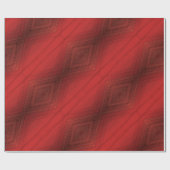 Papier Cadeau Acceptation | Motif de Boho Eclectique Rouge (Plat)