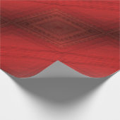 Papier Cadeau Acceptation | Motif de Boho Eclectique Rouge (Coin)