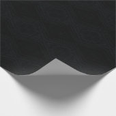 Papier Cadeau Acceptation | Texture géométrique foncée (Coin)