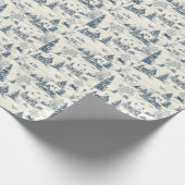 Papier Cadeau Accessoires de Motif de Noël Toile (Coin)