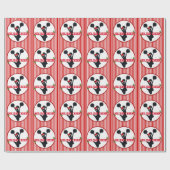 Papier Cadeau Acclamation Cheerleading de vacances de Noël (Plat)