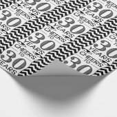 Papier Cadeau Acclamations à 30 ans (Coin)