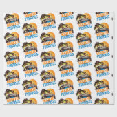 Papier Cadeau "Accroché à la pêche" (Plat)