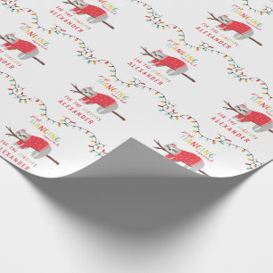 Papier Cadeau Accrocher autour des vacances d'amusement de