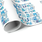 Papier Cadeau Accueil au bébé du monde (Coin rond)