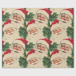 Papier Cadeau Accueil Père Noël classique