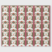 Papier Cadeau Accueil pour Noël Funny Père Noël (Plat)