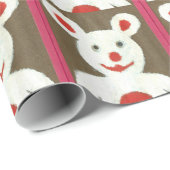 Papier Cadeau Accueil pour Noël Funny Père Noël (Coin rond)