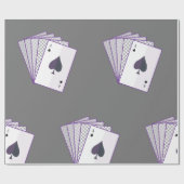 Papier Cadeau Ace De Pique (Plat)