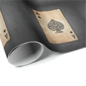 Papier Cadeau Ace of spades (Coin rond)