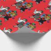 Papier Cadeau Achats de Noël avec la bourgeoise (Coin)