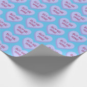 Papier Cadeau Acheter Moi Vin Conversation Coeur (Coin)