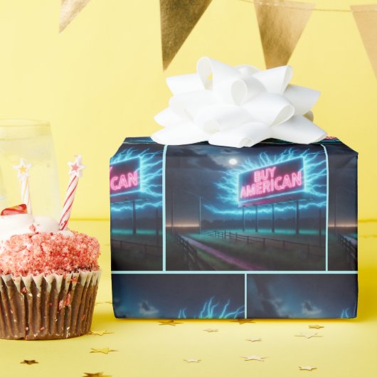 Papier Cadeau Acheter panneau publicitaire américain Neon (Fête d'anniversaire)