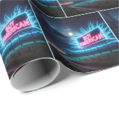 Papier Cadeau Acheter panneau publicitaire américain Neon (Coin rond)