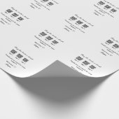 Papier Cadeau acheter une boisson acheter mariée scanner QR code (Coin)