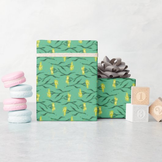Papier Cadeau Achillée millefeuille (Baby Shower)