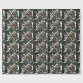 PAPIER CADEAU ACORNES D'HIVER (Plat)